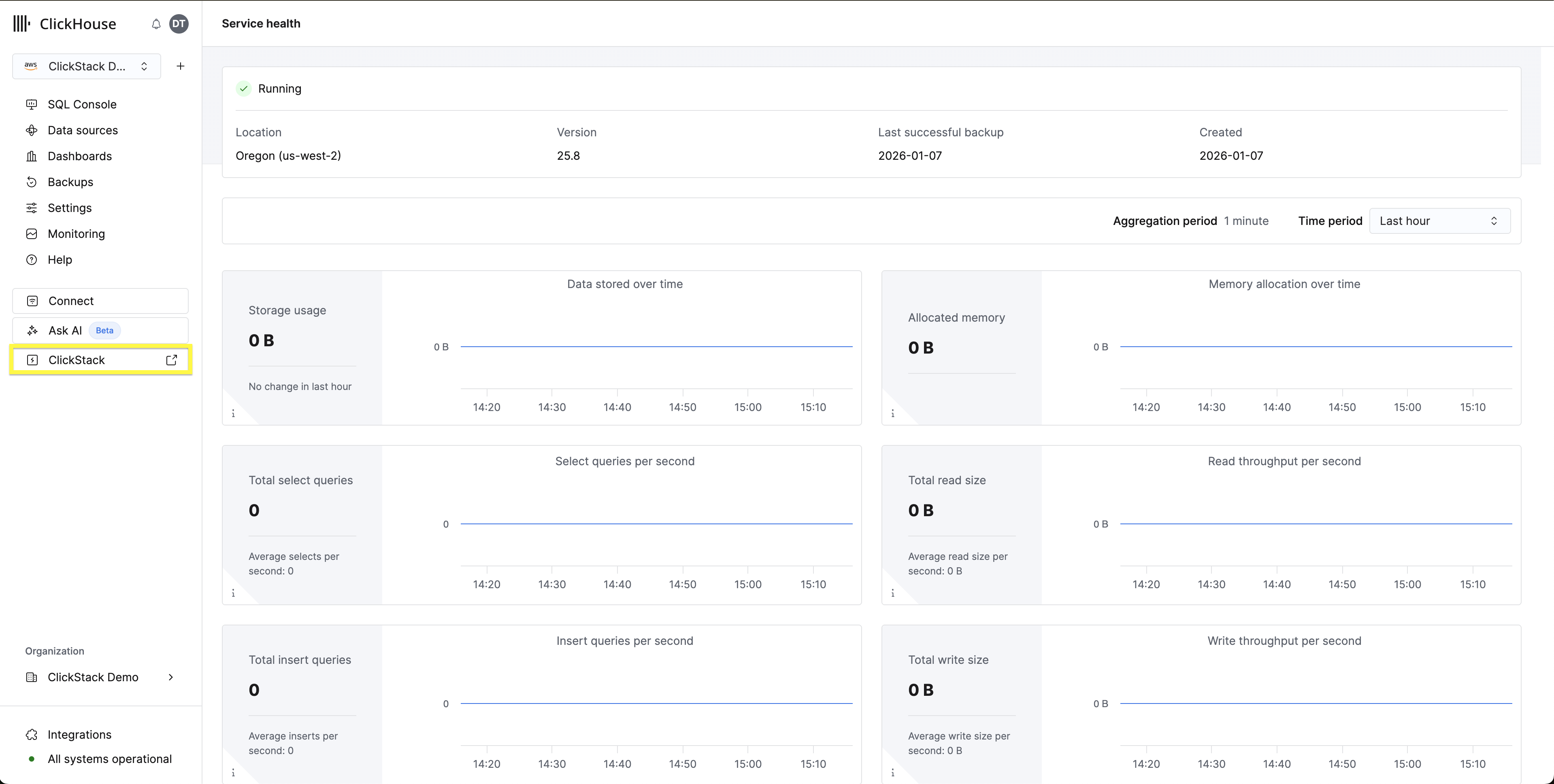ClickHouse Cloud ClickStack