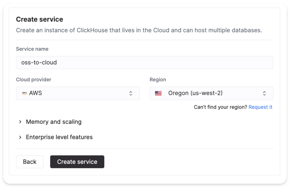 setup service preferences